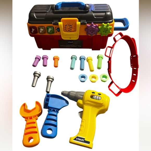 Vtech Kids Drill & Learn Toolbox Pro with Accessories - Picture 1 of 11